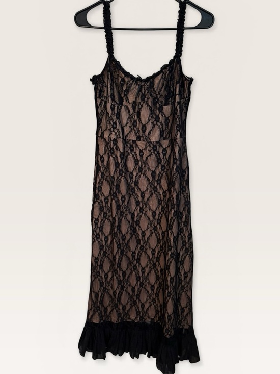 Commense Lace Patchwork Cami Midi Dress - Picture 9 of 12